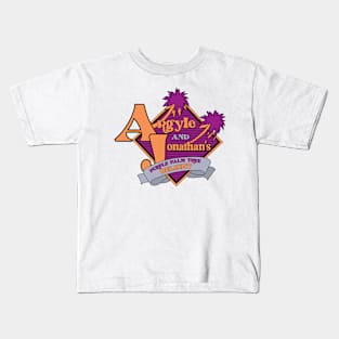 Argyle and Jonathan's Purple Palm Tree Kids T-Shirt